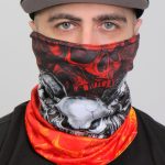 Hot Leathers HWN2028 Over The Top Skulls Neck Gaiter - Image 2