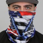 Hot Leathers HWN2031 Blue Line Flag Neck Gaiter - Image 2