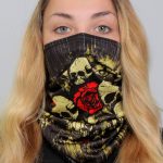 Hot Leathers HWN2034 Skull Bouquet Neck Gaiter - Image 2