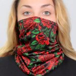 Hot Leathers HWN2035 Wild Roses Neck Gaiter - Image 2