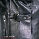 Hot Leathers JKL1032 Ladies Black Leather Jacket with Vented Side Snaps - Image 6