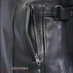 Hot Leathers JKL1032 Ladies Black Leather Jacket with Vented Side Snaps - Image 7