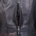 Hot Leathers JKL1032 Ladies Black Leather Jacket with Vented Side Snaps - Image 9