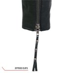 Hot Leathers JKL1032 Ladies Black Leather Jacket with Vented Side Snaps - Image 11