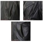 Hot Leathers JKL1033 Ladies Black Leather Jacket with Removable Hoodie - Image 8