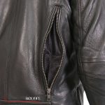 Hot Leathers JKL1034 Ladies Black Leather MC Jacket with Plaid Flannel Lining - Image 10