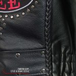 Hot Leathers JKL2001 Women’s Black ‘Embroidered Bling Rose Design’ Braided Motorcycle Leather Jacket - Image 5