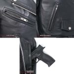 Hot Leathers JKL2002 Women’s Black ‘Rose Embroidered’ Motorcycle Style Leather Jacket - Image 8