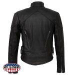 Hot Leathers JKL5001 USA Made Ladies Vented Black Leather Jacket - Image 2