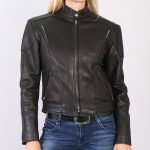 Hot Leathers JKL5001 USA Made Ladies Vented Black Leather Jacket - Image 3