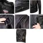Hot Leathers JKL5001 USA Made Women’s ‘Foxy’ Black Premium Leather Jacket with Vents - Image 7