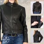 Hot Leathers JKL5001 USA Made Women’s ‘Foxy’ Black Premium Leather Jacket with Vents - Image 6