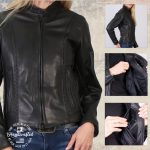 Milwaukee Leather USA MADE MLJKL5002 Women’s Black Pristine Premium Motorcycle Leather Jacket - Image 6