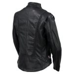Hot Leathers JKL5002 USA Made Women’s ‘Pristine’ Black Premium Motorcycle Leather Jacket - Image 8