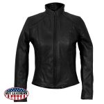 Hot Leathers JKL5003 USA Made Women’s Black Clean Cut Leather Jacket - Image 11