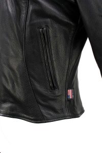 Hot Leathers JKL5003 USA Made Women’s ‘Serene’ Black Clean Cut Premium Leather Jacket - Image 7