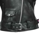 Hot Leathers JKL5004 Women’s Black Premium USA Made Classic Motorcycle Style Leather Jacket - Image 8