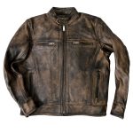 Hot Leathers JKM1019 Men’s Distressed Brown Leather Jacket with Inside Storage Pockets - Image 4