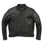 Hot Leathers JKM1021 Men’s Black Leather Vented Scooter Jacket with Conceal and Carry Pockets - Image 11