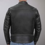Hot Leathers JKM1021 Men’s Black Leather Vented Scooter Jacket with Conceal and Carry Pockets - Image 2