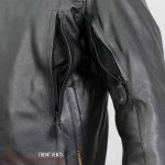 Hot Leathers JKM1021 Men’s Black Leather Vented Scooter Jacket with Conceal and Carry Pockets - Image 9