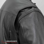 Hot Leathers JKM1021 Men’s Black Leather Vented Scooter Jacket with Conceal and Carry Pockets - Image 8