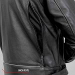 Hot Leathers JKM1021 Men’s Black Leather Vented Scooter Jacket with Conceal and Carry Pockets - Image 7
