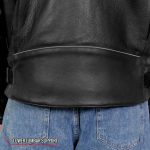 Hot Leathers JKM1021 Men’s Black Leather Vented Scooter Jacket with Conceal and Carry Pockets - Image 4