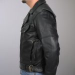Hot Leathers JKM1022 Mens Motorcycle Leather Jacket with Concealed Carry Pocket - Image 2
