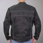 Hot Leathers JKM1023 Men’s Black High Visibility Nylon Jacket with Concealed Carry Pocket - Image 3