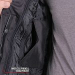 Hot Leathers JKM1023 Men’s Black High Visibility Nylon Jacket with Concealed Carry Pocket - Image 13