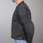 Hot Leathers JKM1024 Men’s Black All Weather Armored Nylon Jacket with Concealed Carry Pocket - Image 2