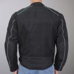 Hot Leathers JKM1024 Men’s Black All Weather Armored Nylon Jacket with Concealed Carry Pocket - Image 3