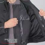 Hot Leathers JKM1024 Men’s Black All Weather Armored Nylon Jacket with Concealed Carry Pocket - Image 17