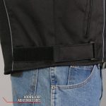 Hot Leathers JKM1025 Men’s Black Armored  Nylon Mesh Jacket with Reflective Piping and Concealed Carry Pocket - Image 8