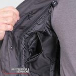 Hot Leathers JKM1025 Men’s Black Armored  Nylon Mesh Jacket with Reflective Piping and Concealed Carry Pocket - Image 12
