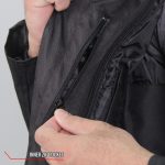 Hot Leathers JKM1025 Men’s Black Armored  Nylon Mesh Jacket with Reflective Piping and Concealed Carry Pocket - Image 13