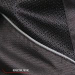 Hot Leathers JKM1025 Men’s Black Armored  Nylon Mesh Jacket with Reflective Piping and Concealed Carry Pocket - Image 14