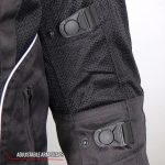 Hot Leathers JKM1025 Men’s Black Armored  Nylon Mesh Jacket with Reflective Piping and Concealed Carry Pocket - Image 15