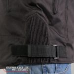 Hot Leathers JKM1026 Men’s Black Nylon Jacket with Orange Reflective Trim - Image 10