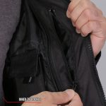 Hot Leathers JKM1026 Men’s Black Nylon Jacket with Orange Reflective Trim - Image 7