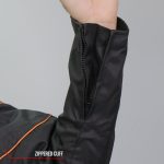 Hot Leathers JKM1026 Men’s Black Nylon Jacket with Orange Reflective Trim - Image 12