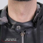 Hot Leathers JKM1030 Men’s Black ‘Carry and Conceal’ Leather Jacket with Flannel Lined Hood - Image 5