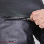 Hot Leathers JKM1030 Men’s Black ‘Carry and Conceal’ Leather Jacket with Flannel Lined Hood - Image 7