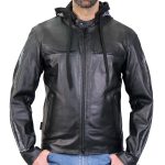Hot Leathers JKM1031 Men’s ‘Skull and Bones’ Leather Jacket with Flannel Lining - Image 2