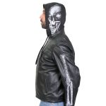 Hot Leathers JKM1031 Men’s ‘Skull and Bones’ Leather Jacket with Flannel Lining - Image 15