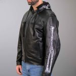 Hot Leathers JKM1031 Men’s ‘Skull and Bones’ Leather Jacket with Flannel Lining - Image 4