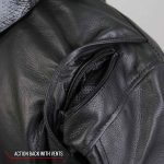 Hot Leathers JKM1031 Men’s ‘Skull and Bones’ Leather Jacket with Flannel Lining - Image 9