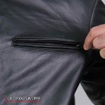 Hot Leathers JKM1031 Men’s ‘Skull and Bones’ Leather Jacket with Flannel Lining - Image 10
