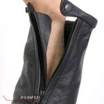 Hot Leathers JKM1032 Men’s Black ‘Skull Flag’ Printed Leather Jacket with Concealed Carry Pockets - Image 11